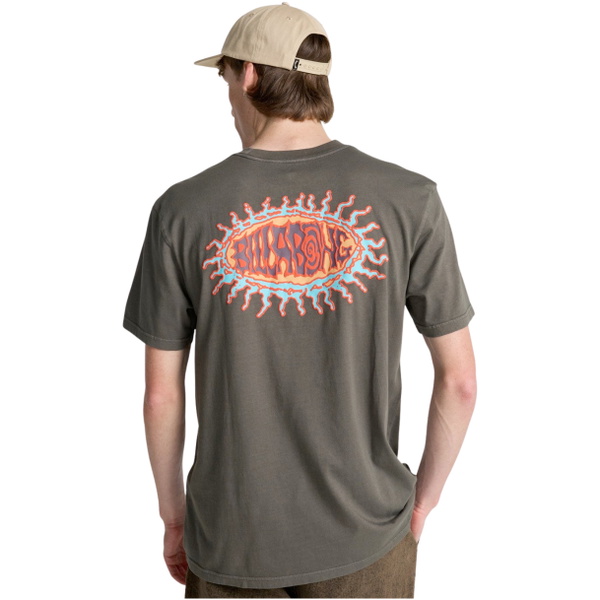 2026 Billabong Homem Queimar T-Shirt EBYZT00505 - Pewter